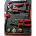 Dazzduo Wire Crimper kit End Terminals Wire Crimpers Red 4 1 Crimper Tool Terminal Pliers Tool Wire End Terminal Tool Wire Crimper Pliers - Crimpers Kit Terminal Tool Set 4 Pliers - Professional