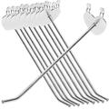 10 Pcs Piercing Hook Hooks for Pegboard Hanger Coat Hangers Heavy Duty Clothes Rack Shop