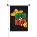 Cinco de Mayo Mexican Fiesta Garden Flag Polyester Flags 12.5 x 18 Inches Party Wedding Festival Birthday Home Decoration Patriotic Sports Events Parades