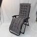 63 Rocking Lounge Chair Deck Chaise Cushion Pad Recliner Bench Mat With 6 Ties