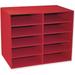 10-Shelf Red 17 H X 21 W X 12-7/8 D 1 Unit