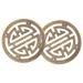 2 Pcs Furniture Corner Piece Jewelry Case Applique Wooden Embellishment Decor Box Antique Protector