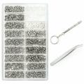 Nebublu Screw Screws Small Screws Stainless Steel Tool Kit Stainless Steel Small Screws Kit Tool Set 1000PCS Steel Tool Set Screw ERYUE Screws dsfen LAOSHE