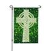 Celtic Cross St Patrick s Day Garden Flag Polyester Flags 28 x 40 Inches Party Wedding Festival Birthday Home Decoration Patriotic Sports Events Parades