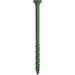 3 In. Green Exterior Self-Starting Star Flat-Head Wood Deck Screws #9 (1 Lb./73 Pcs)