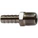 Midland Industries 32022SS 0.75 x 0.5 in. 316 Stainless Steel Hose Barb x MIP Adapter