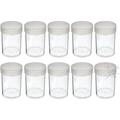 10pcs Coin Storage Tubes | Large/Silver Dollar Coin Tubes Round Clear Coin Tubes with Screw-on Lid by Edgar Marcus