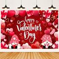 Kiplyki New Arrivals Valentines Day Banner Red Happy Valentines Day Banner Valentine Banner for Happy Valentines Day Decorations Valentines Decorations for Party