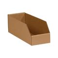 Cardboard Storage Bins Open Top Bin Box 50-Pack | Small For Inventory Organization Parts Garage Warehouse Or Home Cubby Oyster White