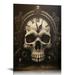 ONETECH Vintage Steampunk Clock and Skull Art Poster Modern Abstract Art Painting Canvas Print 16\x20\
