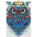 Coolnut Boho Owl Print Bohemian Animal Clipboards for Kids Student Women Men Letter Size Plastic Low Profile Clip 9 x 12.5 in Golden Clip