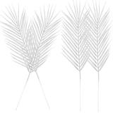 4 Pcs Simulated Plant Leaves Decor Realistic Plants Wedding Party Supplies Fake Plant Stems Realistic Fake Plants Office