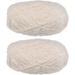 2Pcs Velvet Yarn Chenille Yarn 2x100g/7.1oz 174 Yards Total Length Super Bulky Polyester Soft Blanket Yarn for Knitting Weaving Bag