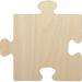 Puzzle Piece Solid Unfinished Wood Shape Piece Cutout For DIY Craft Projects - 1/4 Inch Thick - 4.70 Inch Size