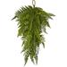 Nearly Natural 28â€� Fern Artificial Teardrop (Set of 2) Wreaths Green