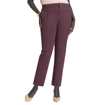 Plus Size Women's The Ultimate Stretch Work Pant by ELOQUII in Vineyard Wine (Size 14)