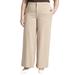 Plus Size Women's 9-To-5/Ultimate Wide Leg Stretch Work Pant by ELOQUII in Natural (Size 28)