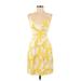 Boden Casual Dress: Yellow Print Dresses - Women's Size 2 Petite