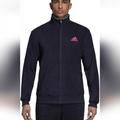 Adidas Jackets & Coats | Adidas Navy Blue Textured Mens Seasonal Athletic Jacket Large | Color: Blue | Size: L