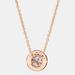 Coach Jewelry | Coach | Open Circle Stone Necklace | Rose Gold | Color: Gold/Pink | Size: One