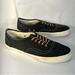 American Eagle Outfitters Shoes | American Eagle Outfitters Black Denim Canvas Deck Sneakers Men’s Size 10 | Color: Black | Size: 10