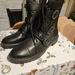 Jessica Simpson Shoes | Jessica Simpson Women’s Kirlah Buckle Strap Lug Sole Combat Boots Black Size 10 | Color: Black | Size: 10