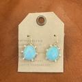 Anthropologie Jewelry | Anthropologie Mint Crystal Stone Dangle Earrings | Color: Blue/Green | Size: Os