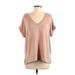 Banana Republic Short Sleeve T-Shirt: Tan Tops - Women's Size X-Small