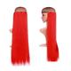 Hair Extensions Synthetic Hair Extensions 26inch Light Blonde Clip In Hair Extension Long Straight Natural Ombre Blonde Hairpiece for Women Hairpiece (Color : Bright red, Size : 26inches)