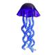 20Inch Art Blown Glass Jellyfish Wind Chime,Handmade Glass Jellyfish Hanging Sun Catcher Wind Chime,Wind Chimes for Outdoor,Animal Glass Blown Wind Chimes for Garden Yard Wedding Decor(Royal Blue)