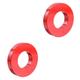 Unomor 2pcs Fitness Barbell Cleat Paint Baking Plate Colorful Plates Resistance Training Plate Workout Accessories for Men Rubber Barbell Weights Plates Gym Man Chip Iron Core Single Hole