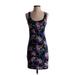LOVE By Chesley Casual Dress - Bodycon: Black Print Dresses - Women's Size Small