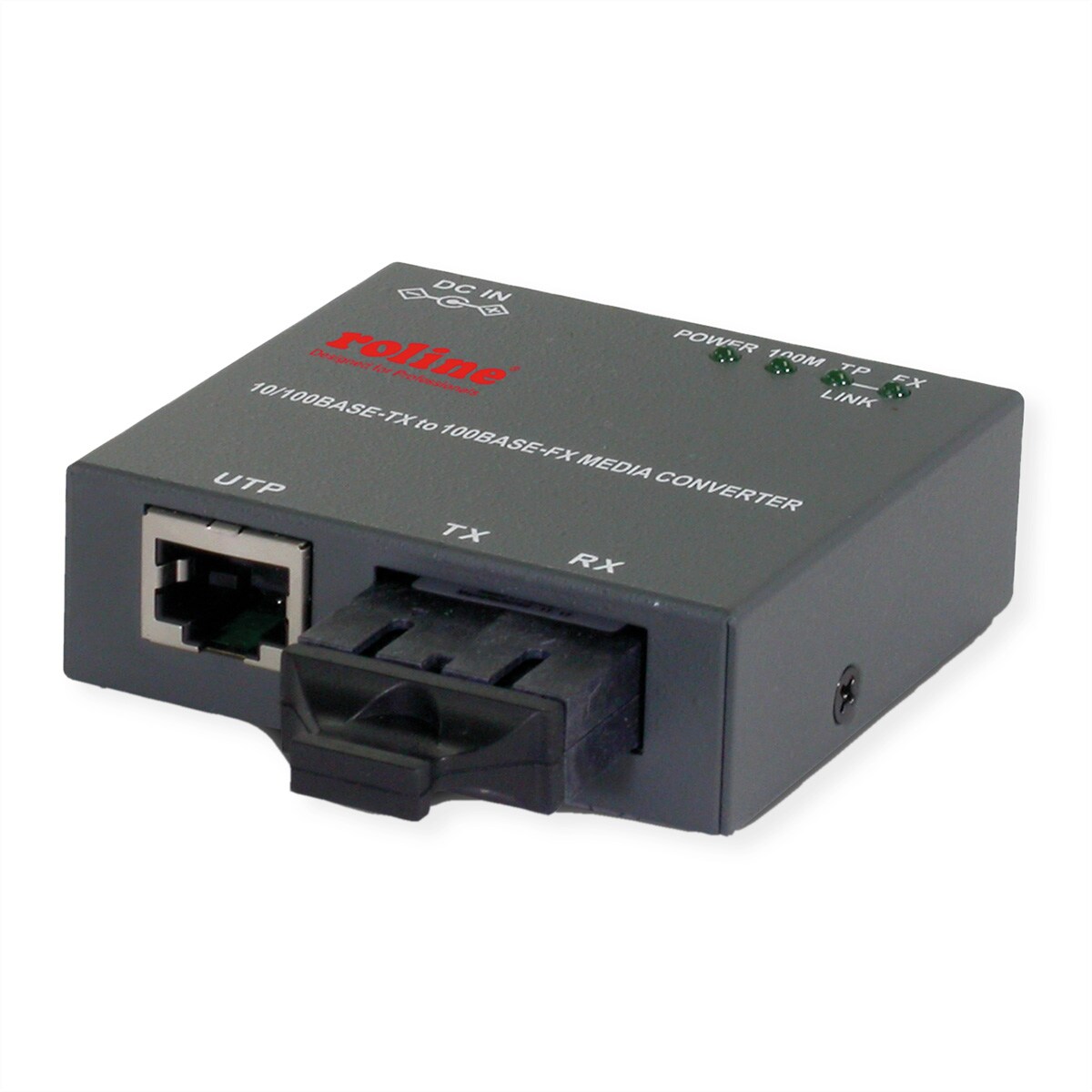 ROLINE Fast Ethernet Kompakt-Konverter, 10/100Base-TX - 100Base-FX (SC) Image