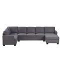 Multi Color Reclining Sectional - Latitude Run® Modern Large Upholstered U-Shape Sectional Sofa, Extra Wide Chaise Lounge Couch Polyester | Wayfair