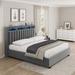 House of Hampton® Jenelly Upholstered Platform Storage Bed Upholstered in Gray | 47.2 H x 56.2 W x 84 D in | Wayfair