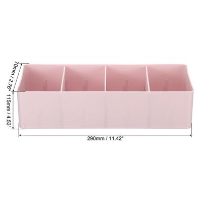 Plastic Tea Box, 4 Compartments Tea Bag Organizer Coffee Bag Container