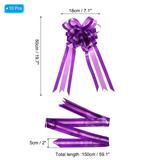 10Pcs Gift Pull Bows Baskets Present Wrapping Bows Big Flower Bow - 7 inch