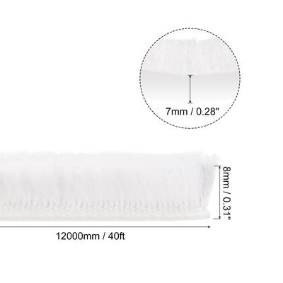 Weather Stripping Brush, Self-Adhesive Seal Weatherstrip Sweep Brush