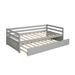 Ultimate Safety day bed Gray trundle bed Pine twin daybed