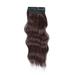 Femal Fluffy Wig One Piece Increase Hair Volume for Women Simulation Natural Dark Brown 25cm