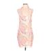 Sonoma Goods for Life Casual Dress - Mini: Pink Print Dresses - New - Women's Size Large