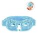 Ice Face/Eye Mask for Woman Man Heated Warm Cooling Reusable Gel Beads ice Mask with Soft Plush Backing Hot Cold Therapy for Facial Pain Sleeping Swelling Migraines Headaches Stress Relief