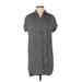 Madewell Casual Dress - Shift High Neck Short sleeves: Black Dresses - Women's Size 2X-Small