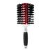 Tourmaline Monster Vent 3 Professional Hair Brush (3.5â€� Diameter Barrel) - Vented Hairbrush With Nylon Reinforced Boar Hair Bristles Beech Wood Handle With Rubber Grip