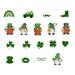 Cuoff Home Decor 50Pcs St. Patrick s Day Tat-too Stickers St Patricks Day Face Stickers Amazing Irish St Patricks Day Decorations Party Favors Room Decor