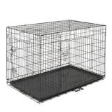 48 Pet Kennel Cat Dog Folding Steel Crate Animal Playpen Wire Metal