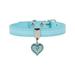 Dog Collar Pet Buckle Dog Chain Cute Pet Peach Heart Dog Collar Rope Dogs Cats Collar For Pets Accessories XS