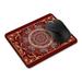 WIRESTER 8.66 x 7.08 inches Rectangle Standard Mouse Pad Non-Slip Mouse Pad for Home Office and Gaming Desk - Vintage Oriental Dark Red Persian Floral Rug