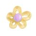 Transparent Colored Irregular Hollow Flower Resin Accessory DIY Necklace Pendan: Y0T9