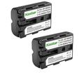 Kastar 2-Pack NP-FM500H Battery 7.4V 2400mAh Replacement for Sony NP-FM500 NP-FM500H Battery Sony BC-VM10 AC-SQ950 Charger